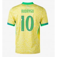 Dres Brazília Rodrygo Goes #10 Domáci Copa America 2024 Krátky Rukáv